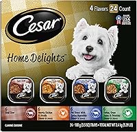 Vista 1 de Cesar - Paquete de 24 latas de alimento húmedo para perro, diferentes sabores gourmet, olla de asado y más