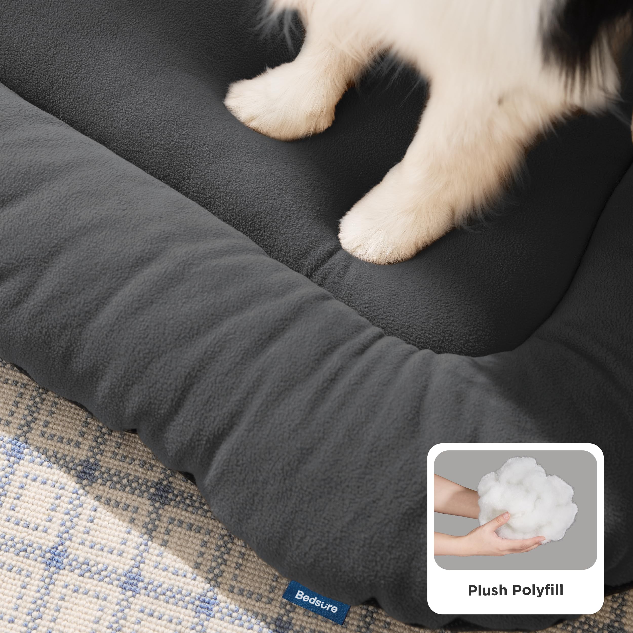 Bedsure Large Dog Bed Mat- Washable Dog Crate Mat with Anti Slip bottom - Image 4
