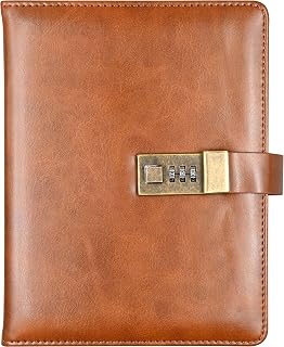 Brown Artisan Locking Journal Notebook