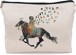 Bolsa de maquillaje de acuarela para niña, eq...