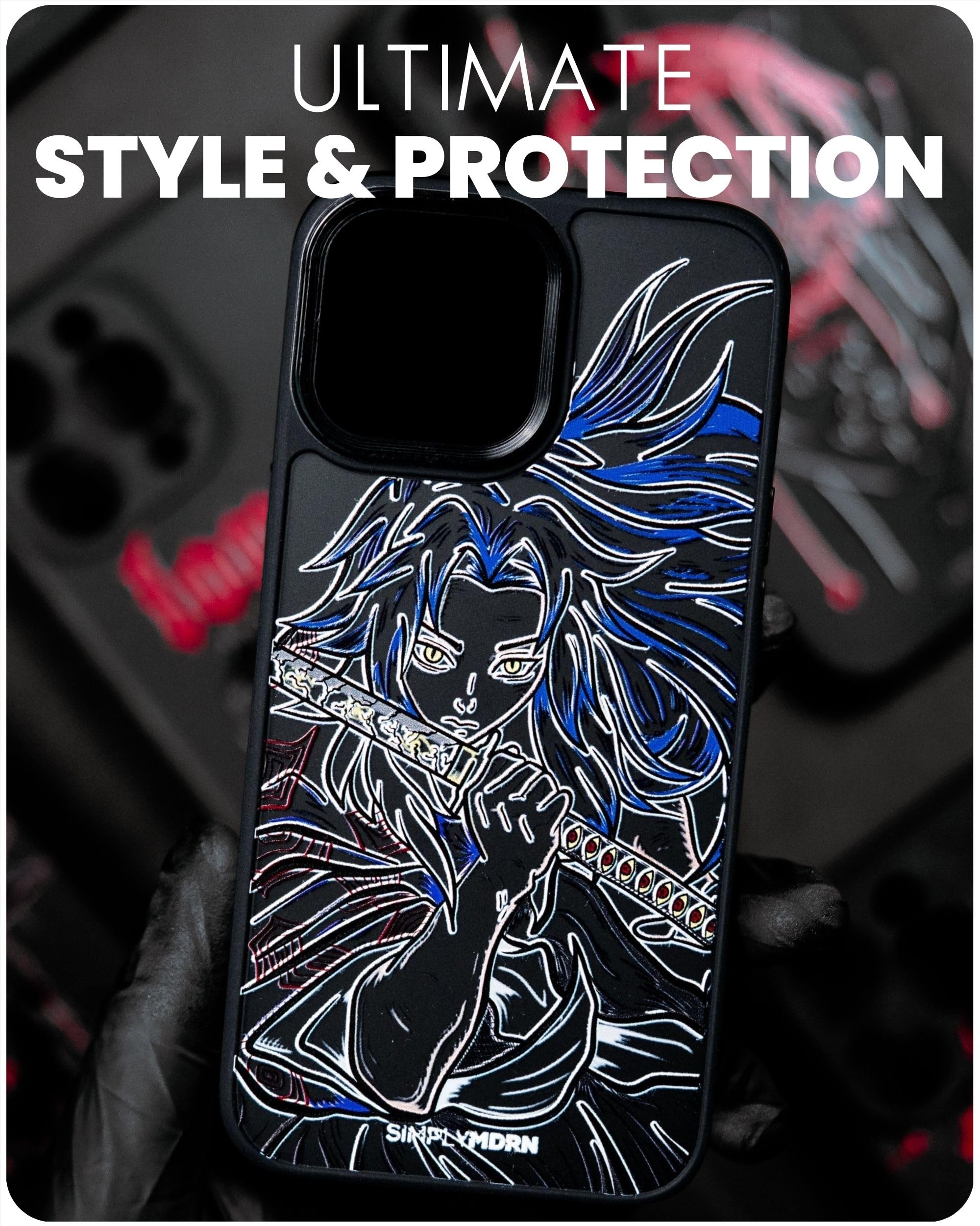 SIMPLYMDRN Capa Heitai compatível com iPhone XR [brilhante] capa