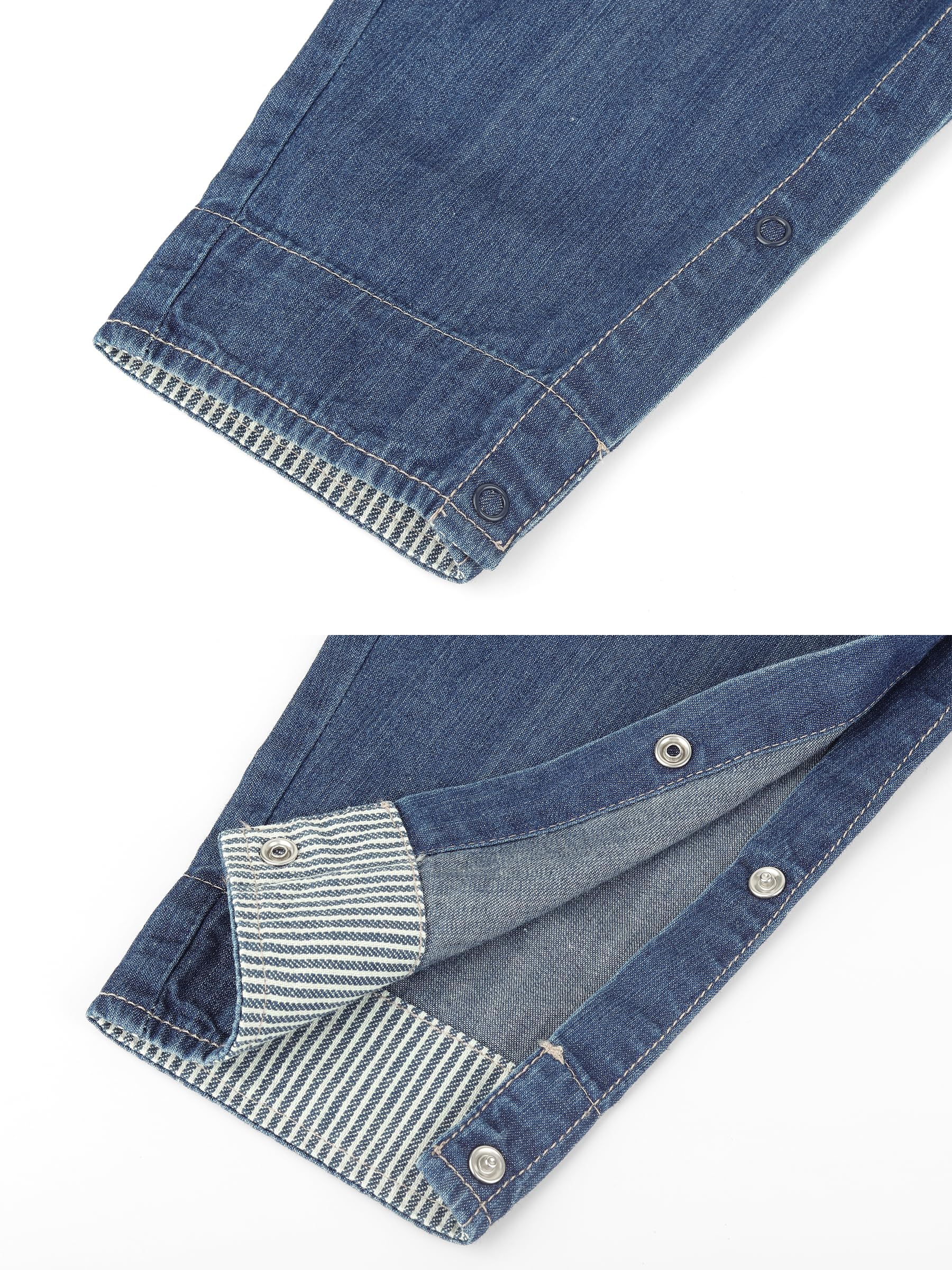 Bebé Niños Niñas Denim Pantalones de Peto Pantalón de Peto Vaqueros Overol Jeans con Tirante Algodón Suave Delgado para Primavera Verano - Cartoon Diseño Talla 56/62/68/74/80/86