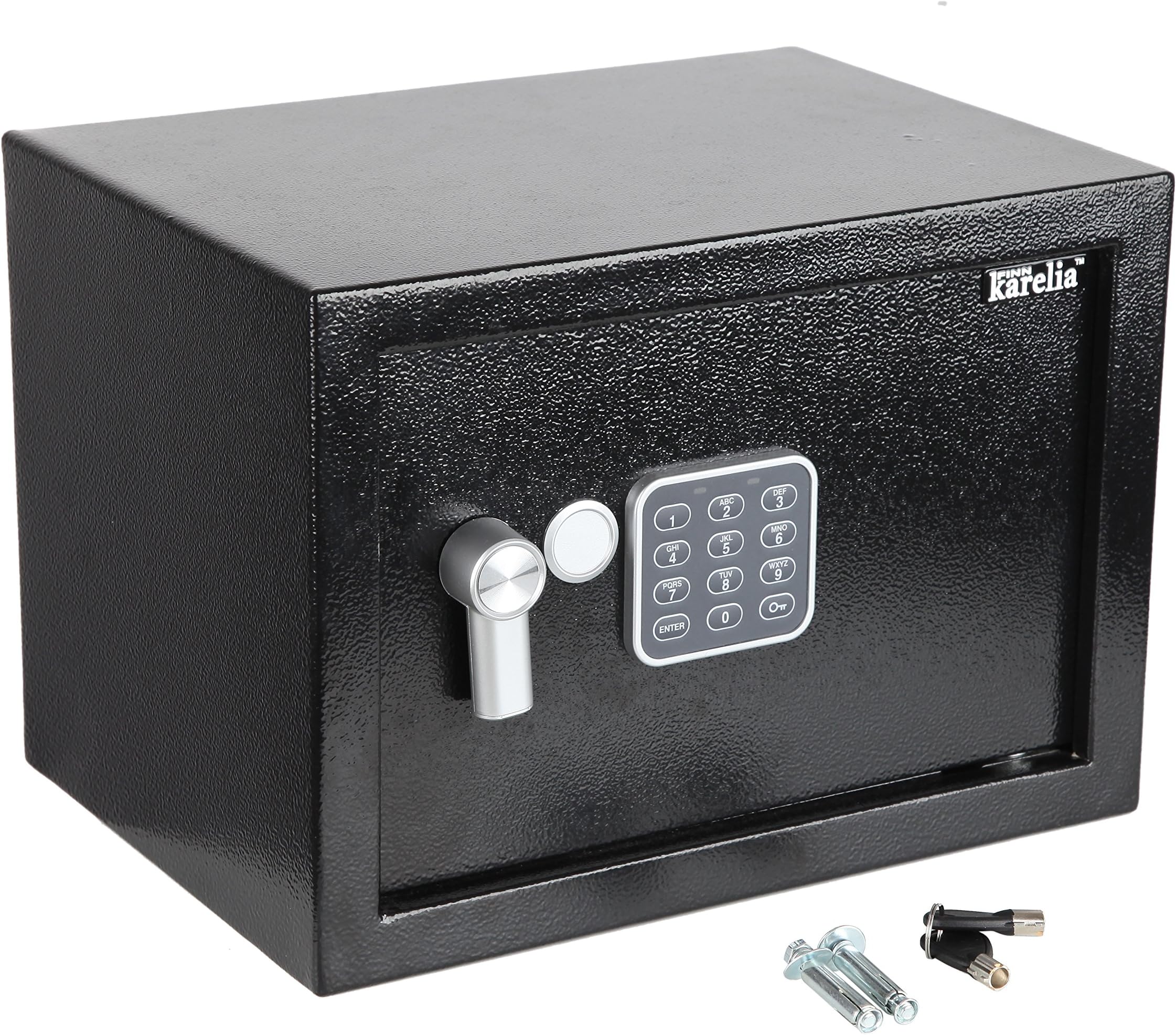 0.5 Cubic Digital Security Box, Safe Box, Security Safe for Jewelry, Gun, Cash, Passport and More, Compact Size 13.8x9.8x9.8 inches, Black (0.17/0.3/0.5 Cubic feet)