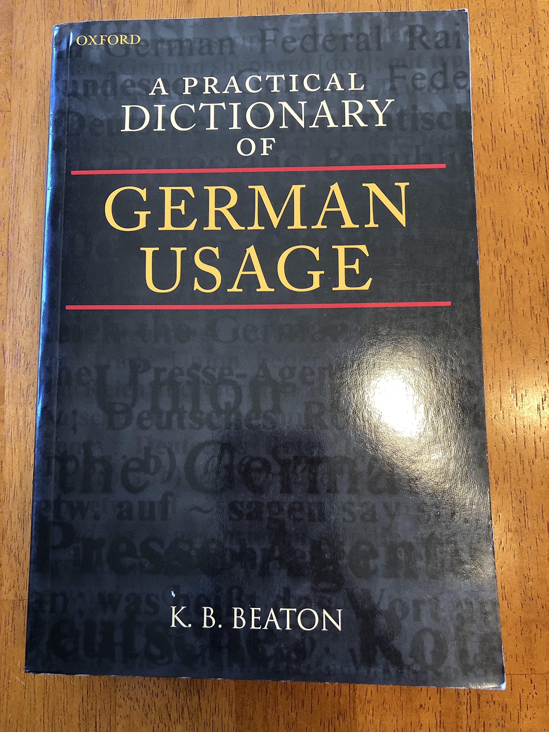 A Practical Dictionary of German Usage