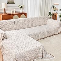 Vista 17 de HOMERILLA Fundas de Sofá Seccional para Sofá Seccional Sofá en Forma de L Funda Manta 2 Piezas en Forma de L Protector de Muebles para Mascotas