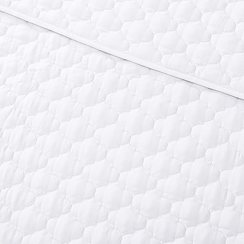 Miniatura 8 de Chezmoi Collection Thea - Juego de edredón de 3 piezas con patrón geométrico de cuadrilábrio, tamaño Queen, gris oscuro