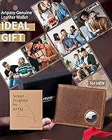 Vista 6 de Cartera con soporte AirTag, Marrón, Casual