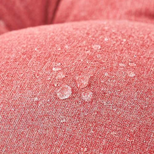 Miniatura 3 de ARTPLAN Cojín para silla de patio, cojín copetudo Adirondack para silla de exterior, cojín de mimbre con respaldo alto, juego de 4, 44 x 21 x 4