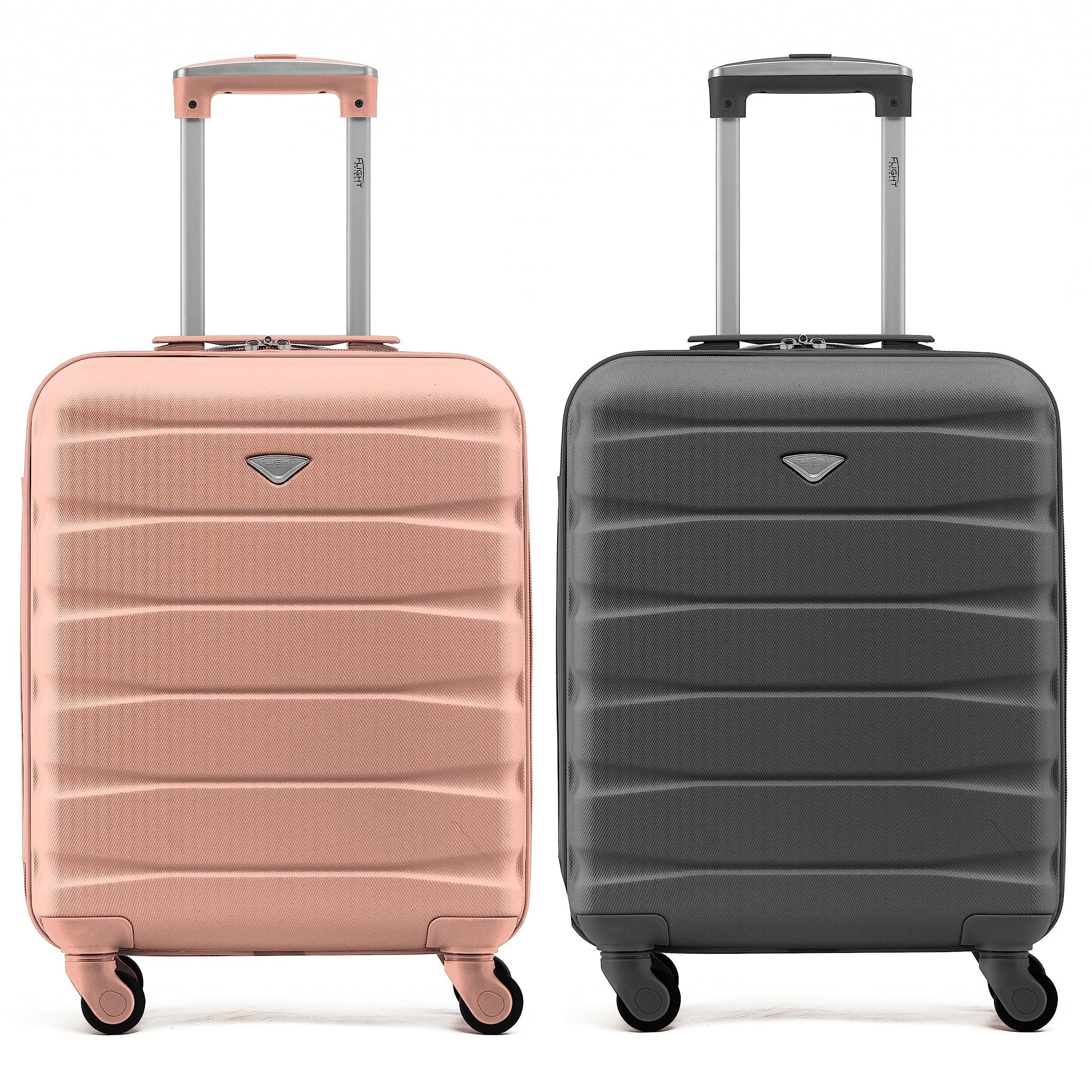 Flight Knight Suitcase Set of 2 Lightweight 4 Wheel ABS Hard Case Cabin Carry On Hand Luggage Approved for Over 100 Airlines Including easyJet, British Airways, Ryanair & Many More 55x35x20cm — view 134