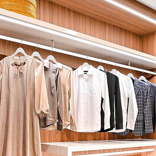 Miniatura 7 de Percha de ropa de madera ultra fina de lujo que ahorra 20 grados, gancho giratorio de 360 grados, ideal para camisas, blusas, pantalones, vestidos,