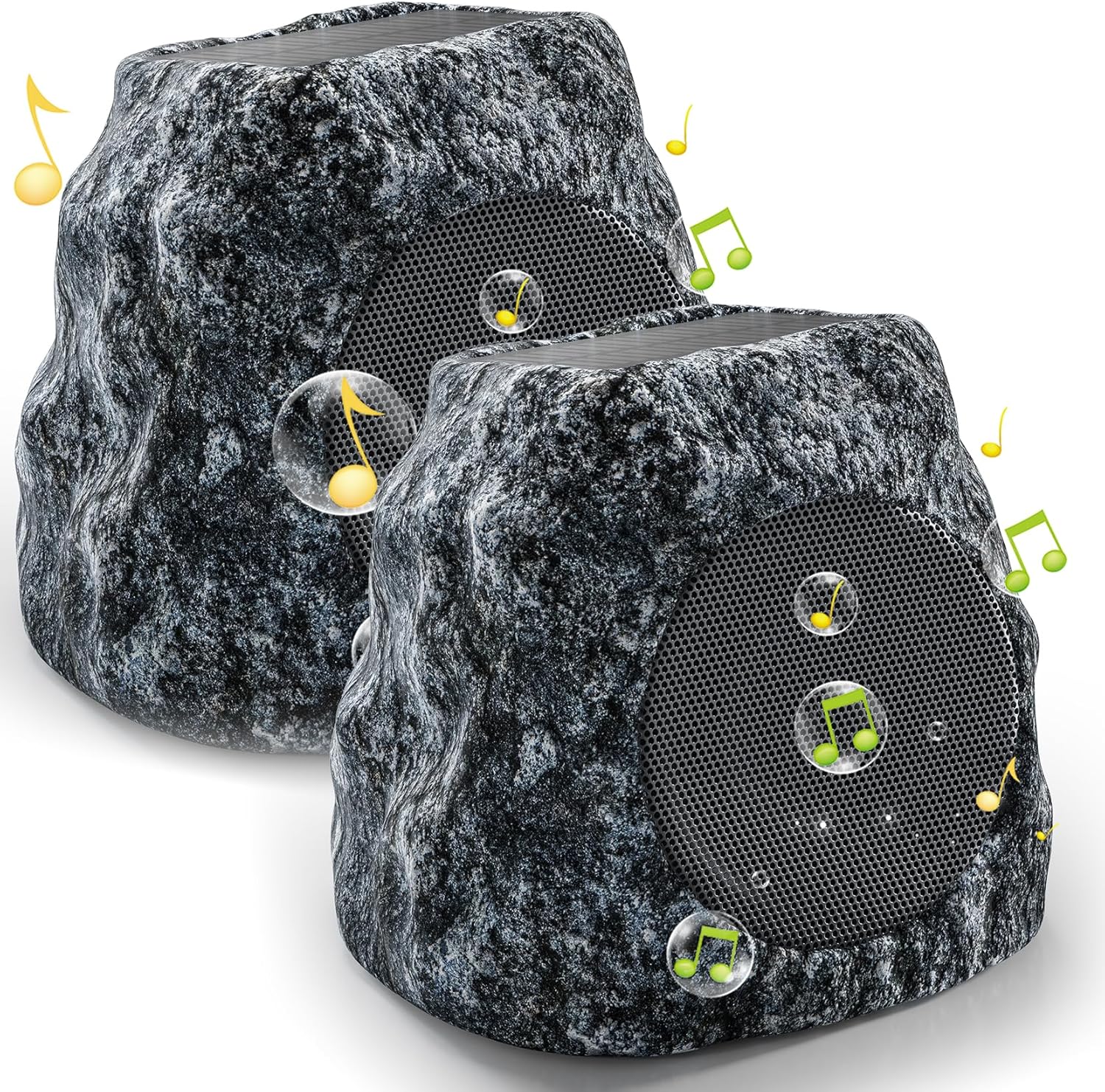 Outdoor Rock Speaker 60W Deep Bass Multi-Sync up to 100 Speakers Auto-Pairing