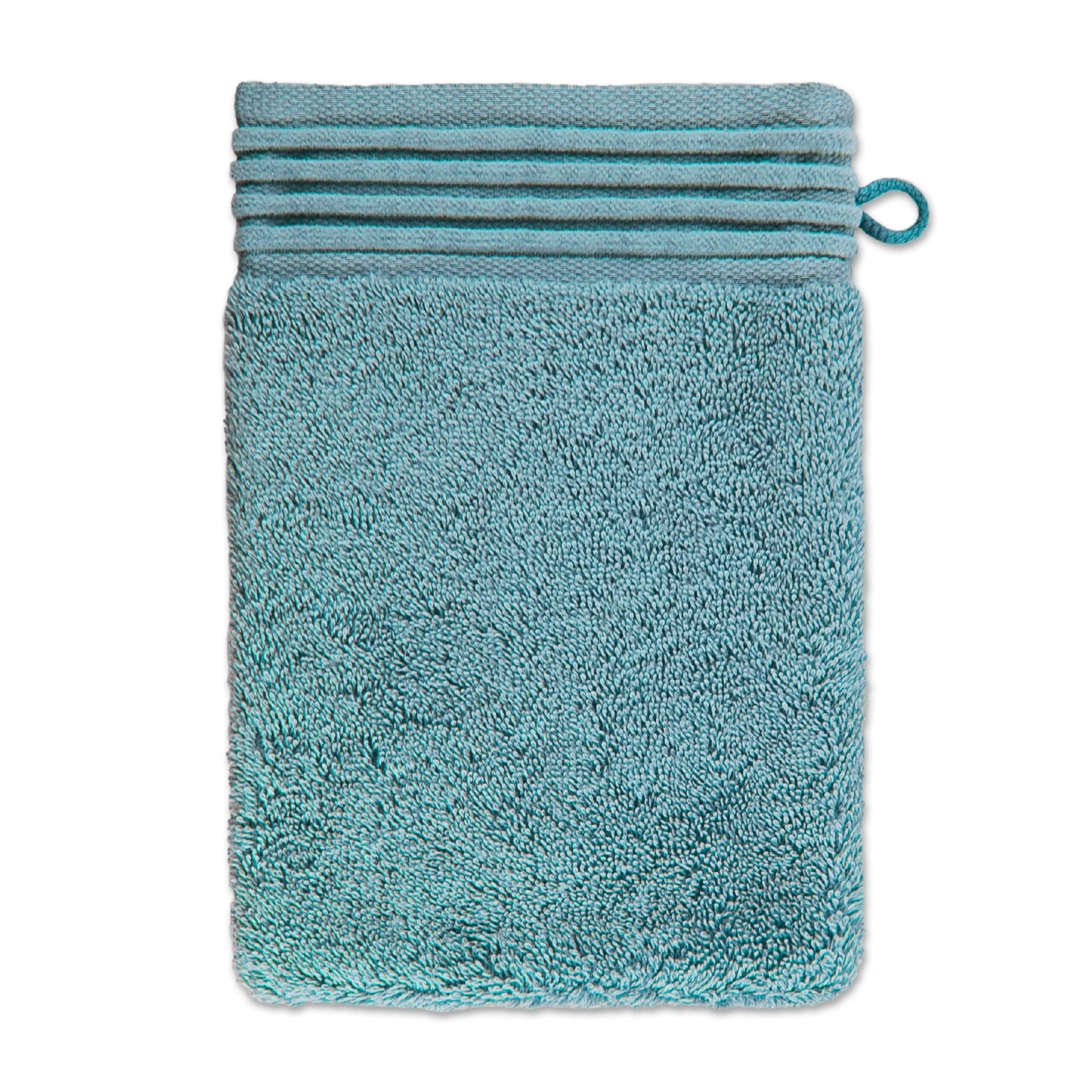 möve Loft wash glove 15 x 20 cm made of 100% cotton (Spinair), arctic