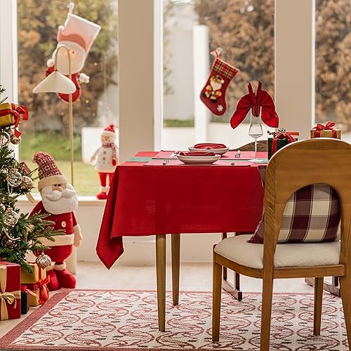 Vista 11 de Home Brilliant Mantel gris para mesas rectangulares, 60 x 102 pulgadas, impermeable, color gris, para picnic, campamento, exteriores, fiestas