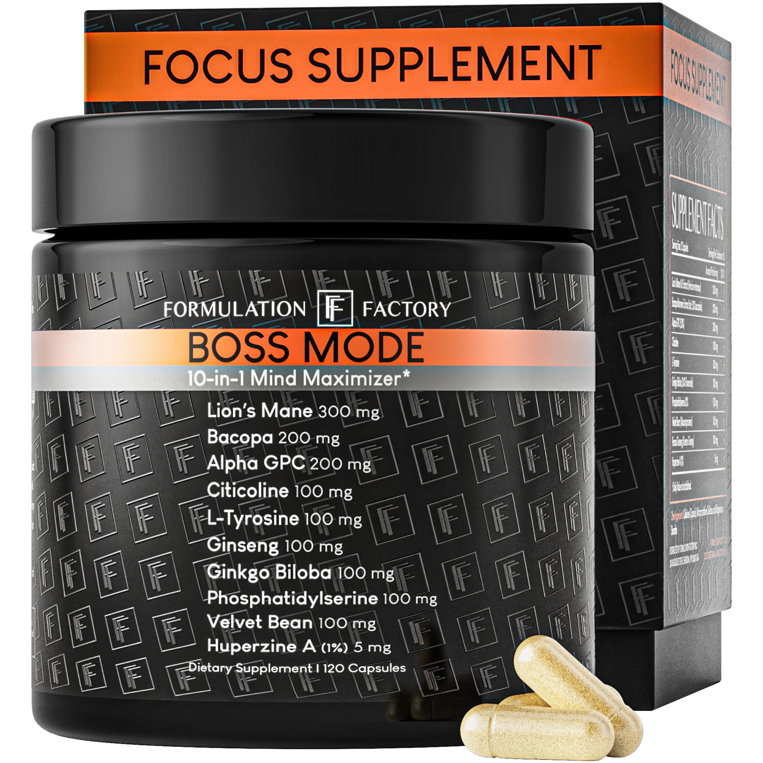 Formulation Factory BOSS Mode 10-in-1 Nootropic Complex with