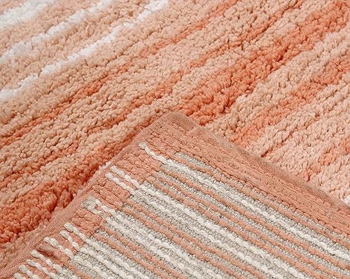Miniatura 8 de Home Weavers Colección Gradiation 100% algodón para decoración de baño, alfombra lavable, tapete de baño, tapete de cocina, juego de alfombras de