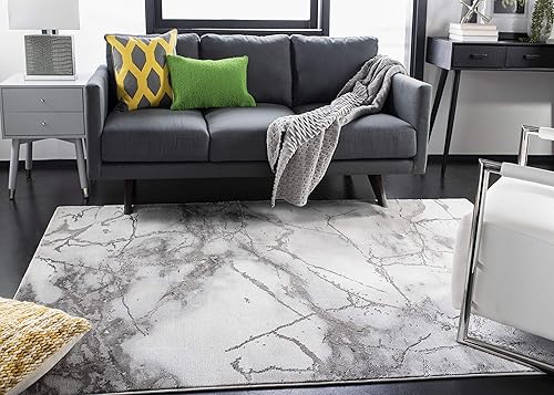 Miniatura 2 de SAFAVIEH Colección Craft CFT877G Tapete abstracto moderno que no desprende pelusa, para la sala de estar, dormitorio, comedor y oficina, 5 pies 3