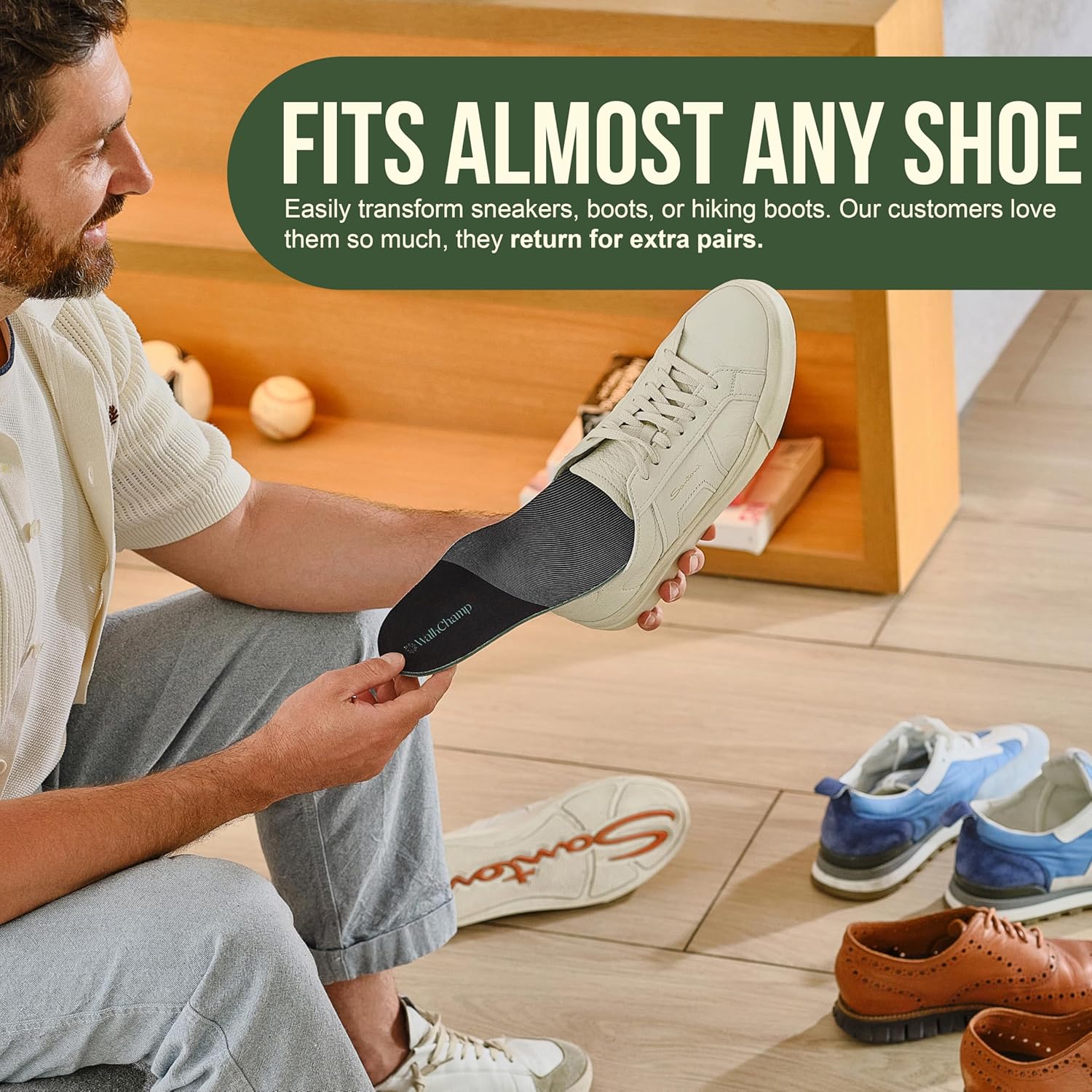 High Arch Support Inserts for Men & Women – Heavy Duty Insoles for Flat Feet, Orthotics for Plantar Fasciitis, Work Boots, Standing All Day & Heel Pain Relief S - Men 8.5/Women 9.5 - Image 9