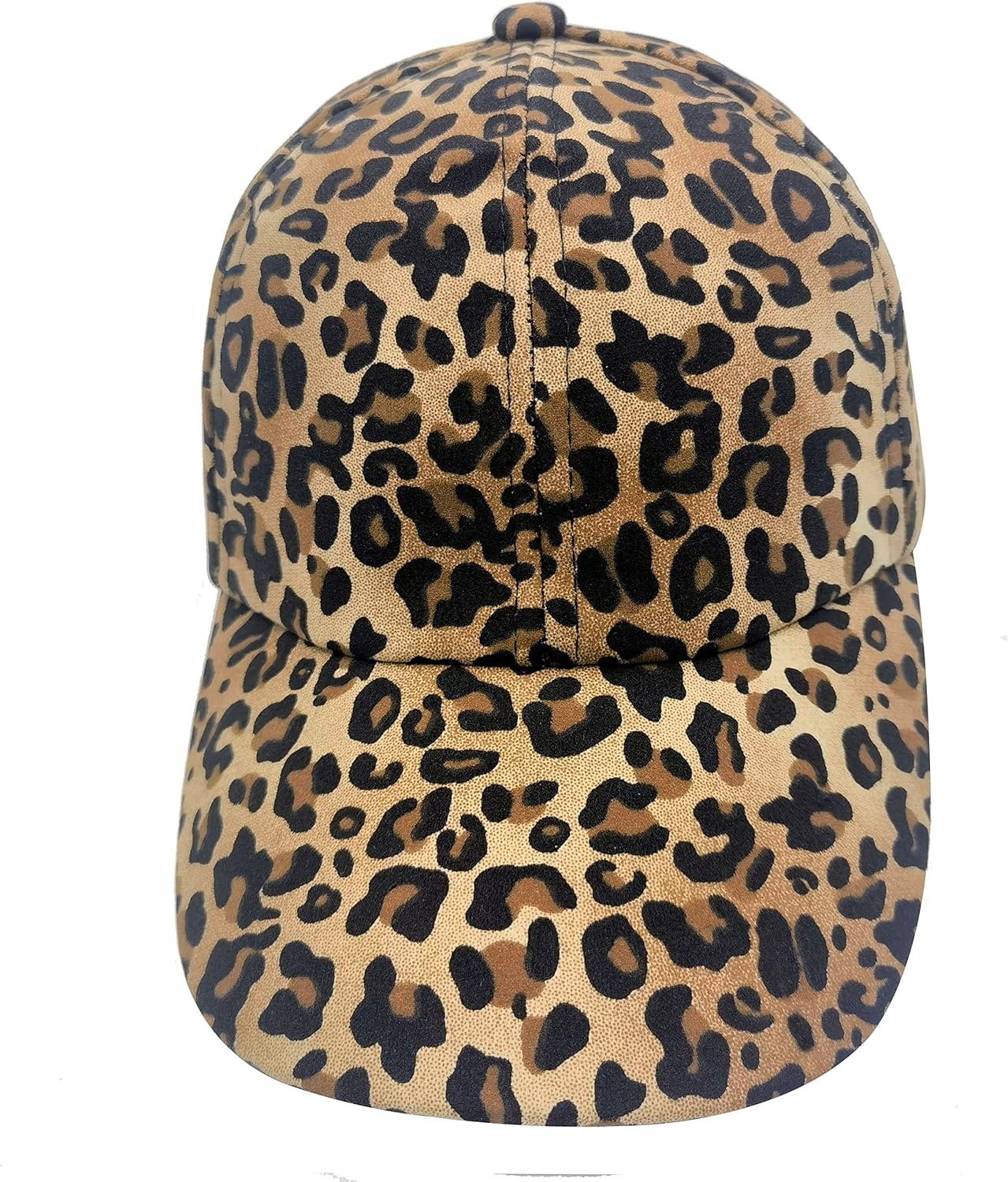 Alqpopg Women's Leopard Print Baseball Cap - Retro Mommy Hat for Outdoor Shade - Brown - Image 6