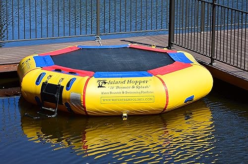 Miniatura 3 de Island Hopper Bounce N Splash trampolín de agua acolchonado, 10'