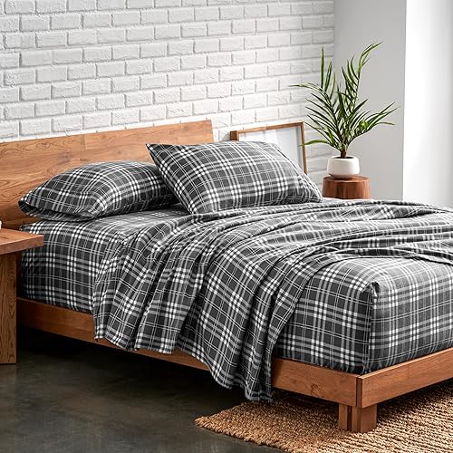 Miniatura 3 de Bare Home - Juego de sábanas de franela de doble cepillado para mayor suavidad y comodidad, 100 % algodón, aterciopelado, suave, pesado, bolsillo 07