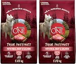 Purina ONE True Instinct Nourriture Sèche pour Chien Haute Protéine, Bœuf & Saumon - Sac de 12,4 kg (1 Paquet)