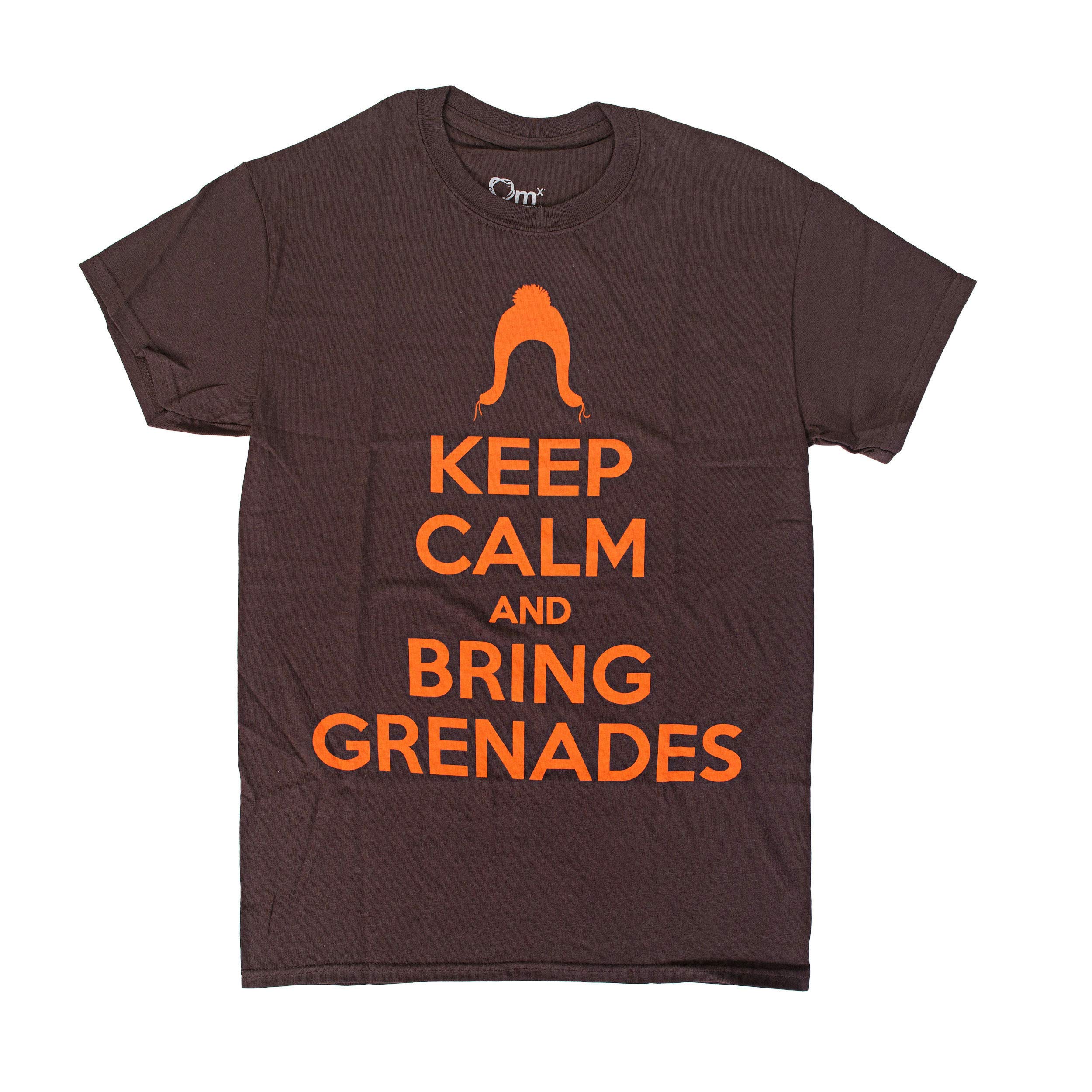 Toy Zany Firefly Serenity Keep Calm & Bring Grenades Brown T-Shirt