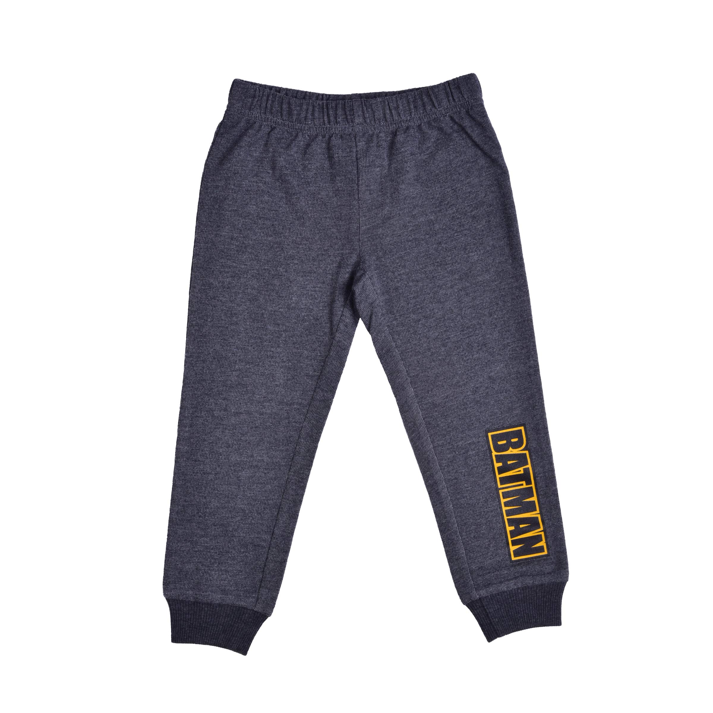 BATMAN Warner Bros 3-teiliges Jogger-Set für Jungen, Kurzarm-Shirts und Sporthosen