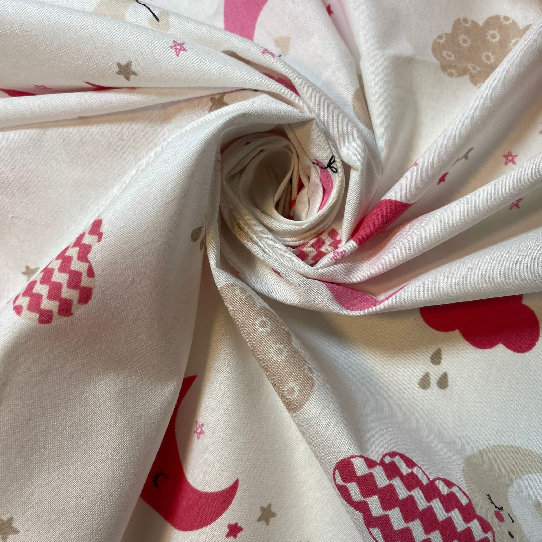 TS Fabric by The Metre UK, 95 Inches / 240 cm Wide, Polycotton Fabric Print, Available in 10 Prints and Sizes (1 Meter