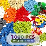 Lekebaby Building Blocks Set, 1546 Pieces, Multi-Coloured Basic Bricks with Wheels, Educational Construction Toy for Kids Aged 6-14 (Multicolored with Wheels)