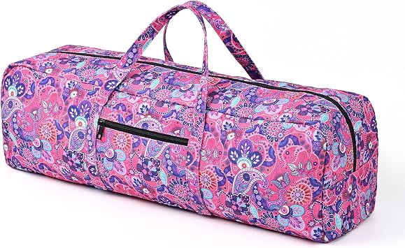 Boulder Bee | Yoga Mat Bag | Large Yoga Mat Carrier with Wet Pocket | Yoga Gifts | Gym Tote Bag for Women