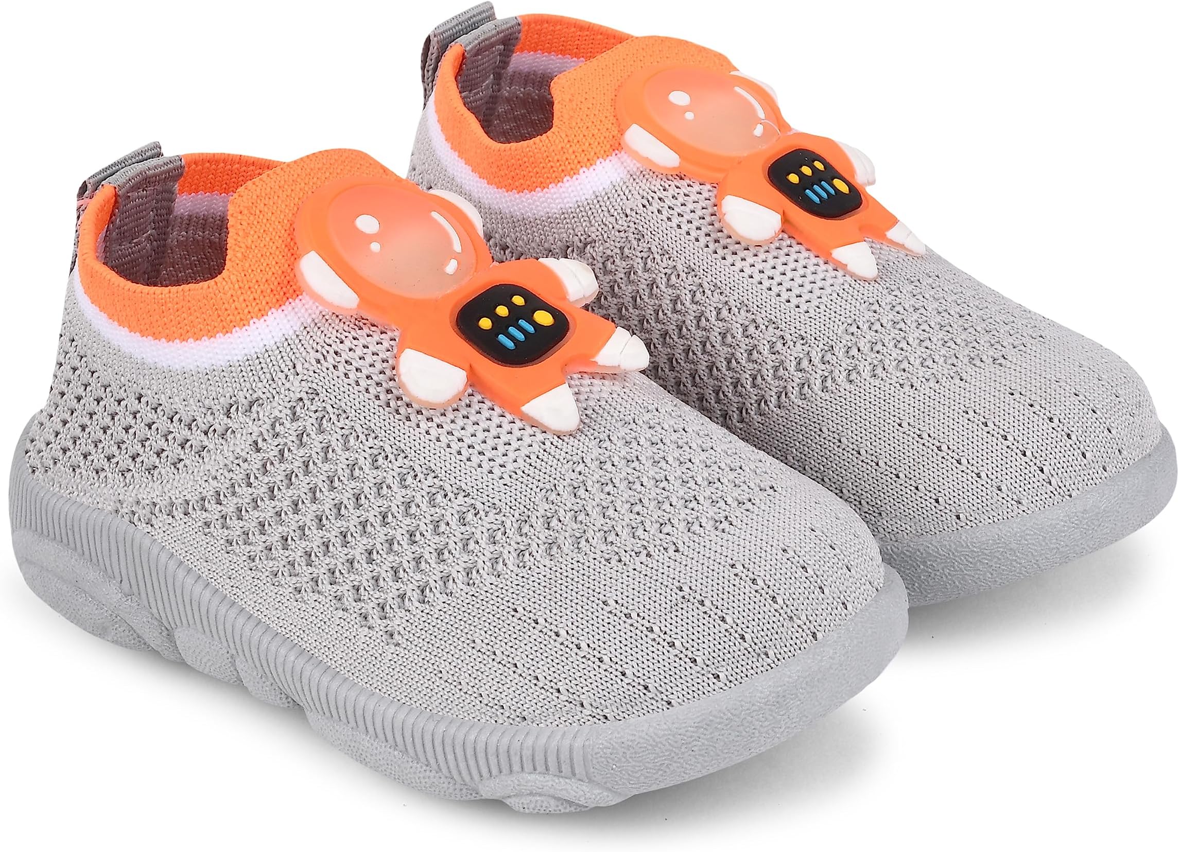 Kats Kids Chu-Chu Sound Musical Slip on First Walking Shoes for Baby Boys and Baby Girls Age 9-24 Months