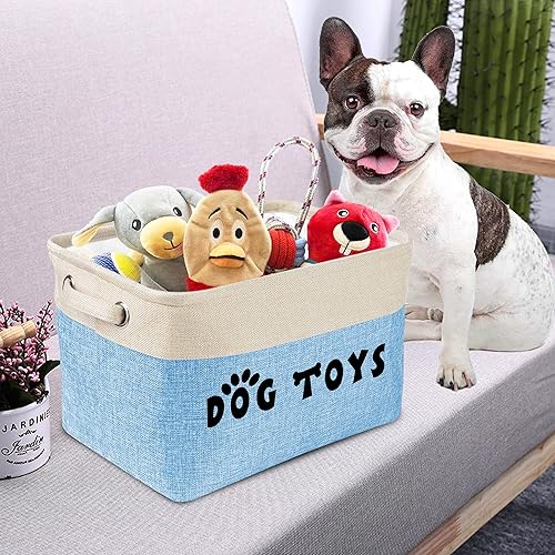 Miniatura 8 de PET ARTIST Cesta de almacenamiento de juguetes para perros no personalizada, caja de almacenamiento rectangular, organizador de pecho para juguetes