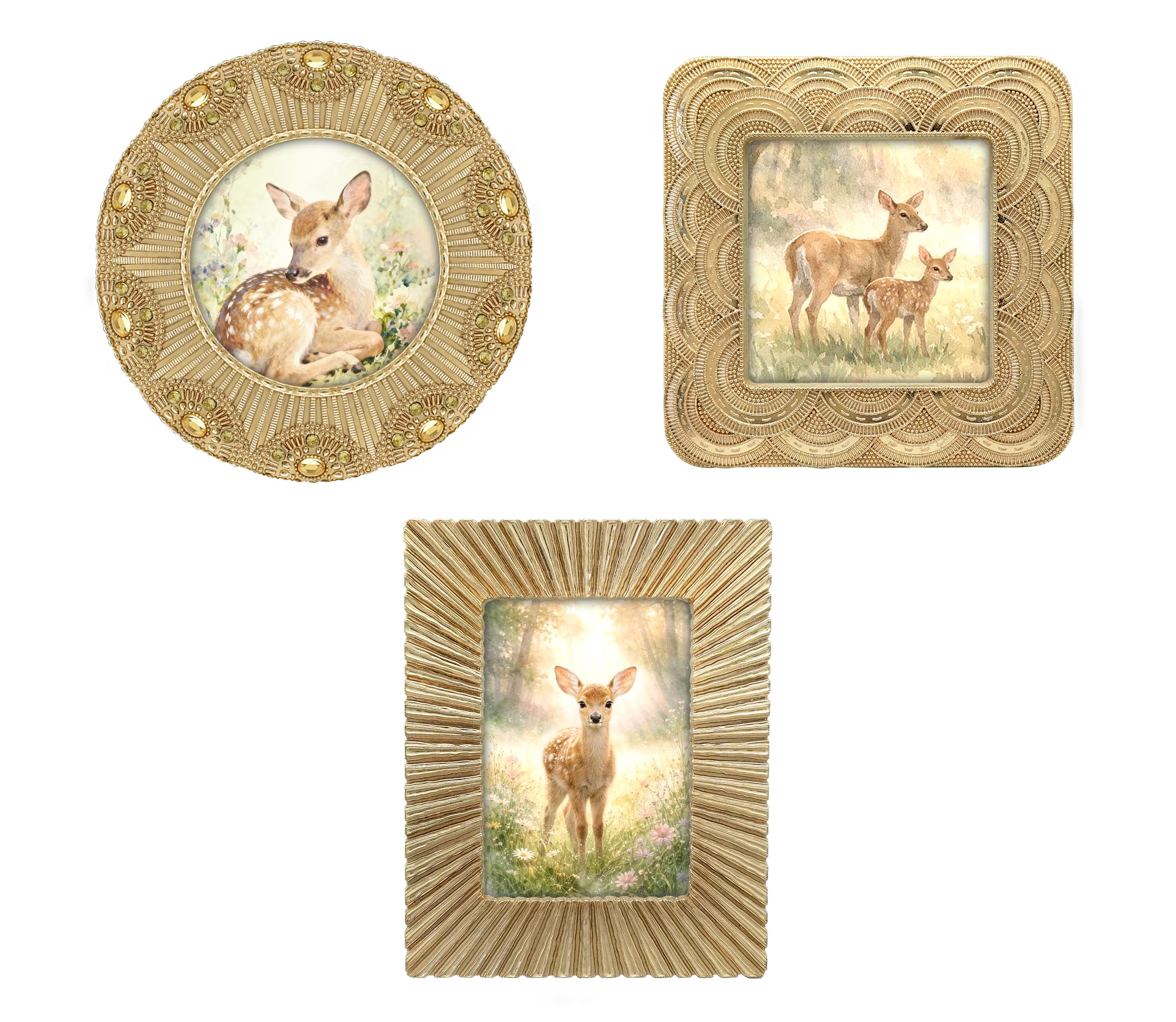 Classic Gold 1920s Mini Frame Set