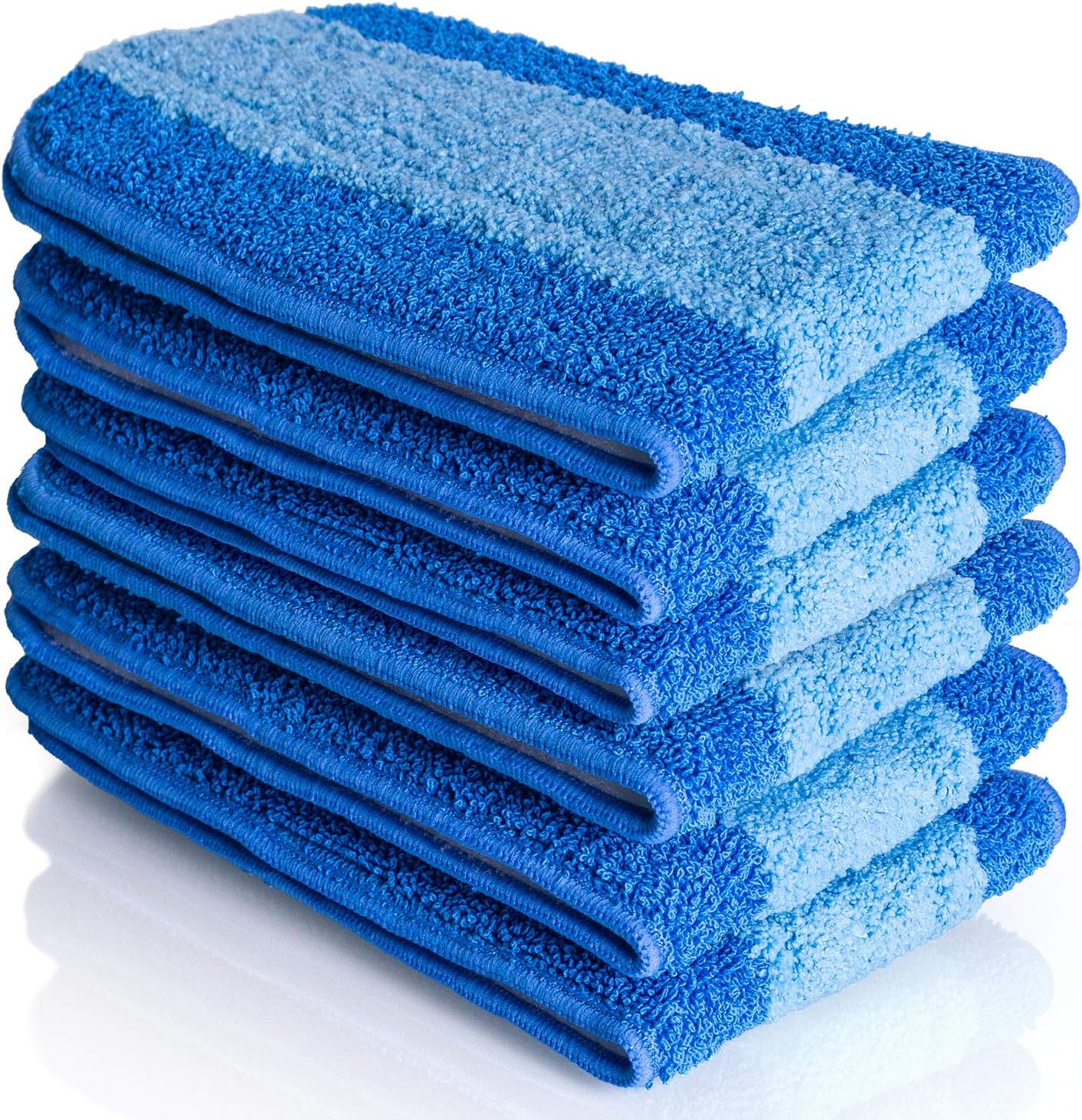 Microfiber Cleaning Pads Compatible with Bona Mop (6 Pack). Hardwood Floor Replacement Cleaning Head