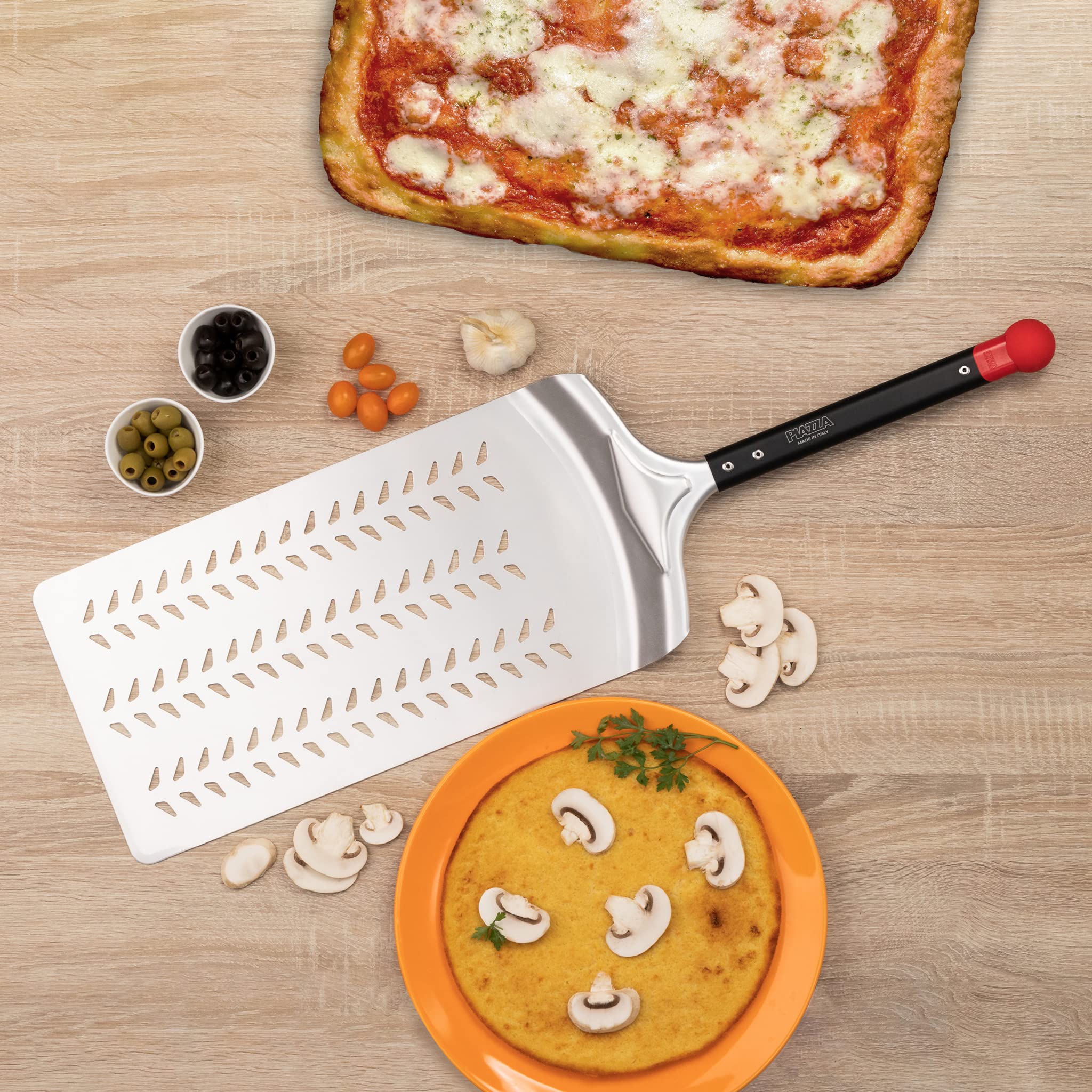 Pala Per Pizza Onlyfire - In Alluminio 30,5x35,6cm Con Manico In Legno, Per Forno E Griglia - Foto 5