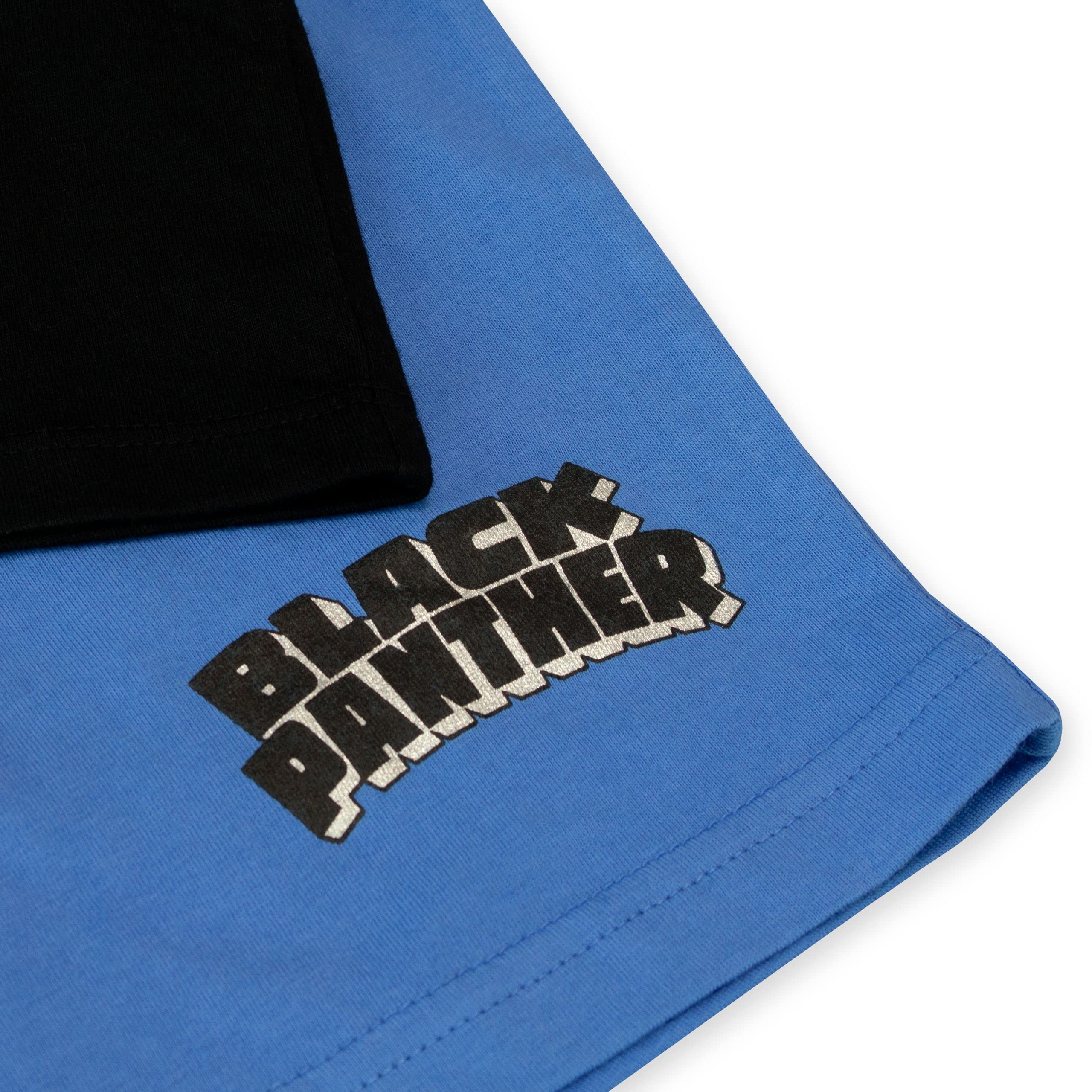Marvel Ensemble Shorts et Haut Garçon Black Panther Ensemble 2 Pièces pour Enfants