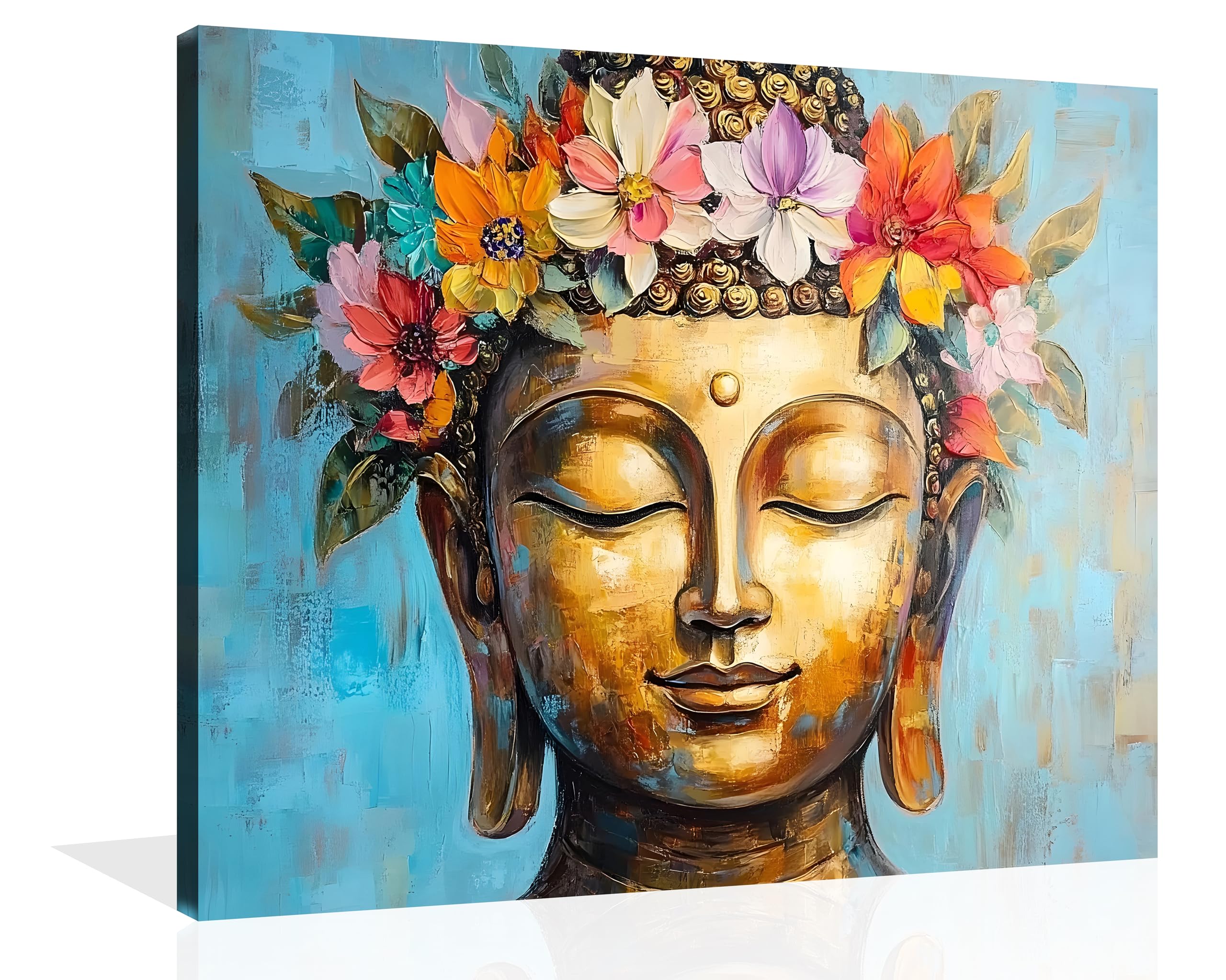 Amazon.com: OWNANRTHM Buddha Canvas Wall Art Religious Colorful