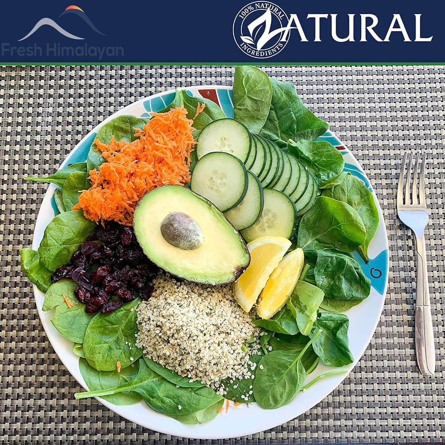 Organic Edible Raw Hemp Seeds for Consumption -2 Lbs, Plant Based Protein 10g & 12g Omega Per Serving I Smoothies, Salad, Non-GMO, Keto, Grow At Mt. Everest Country, Nepal
