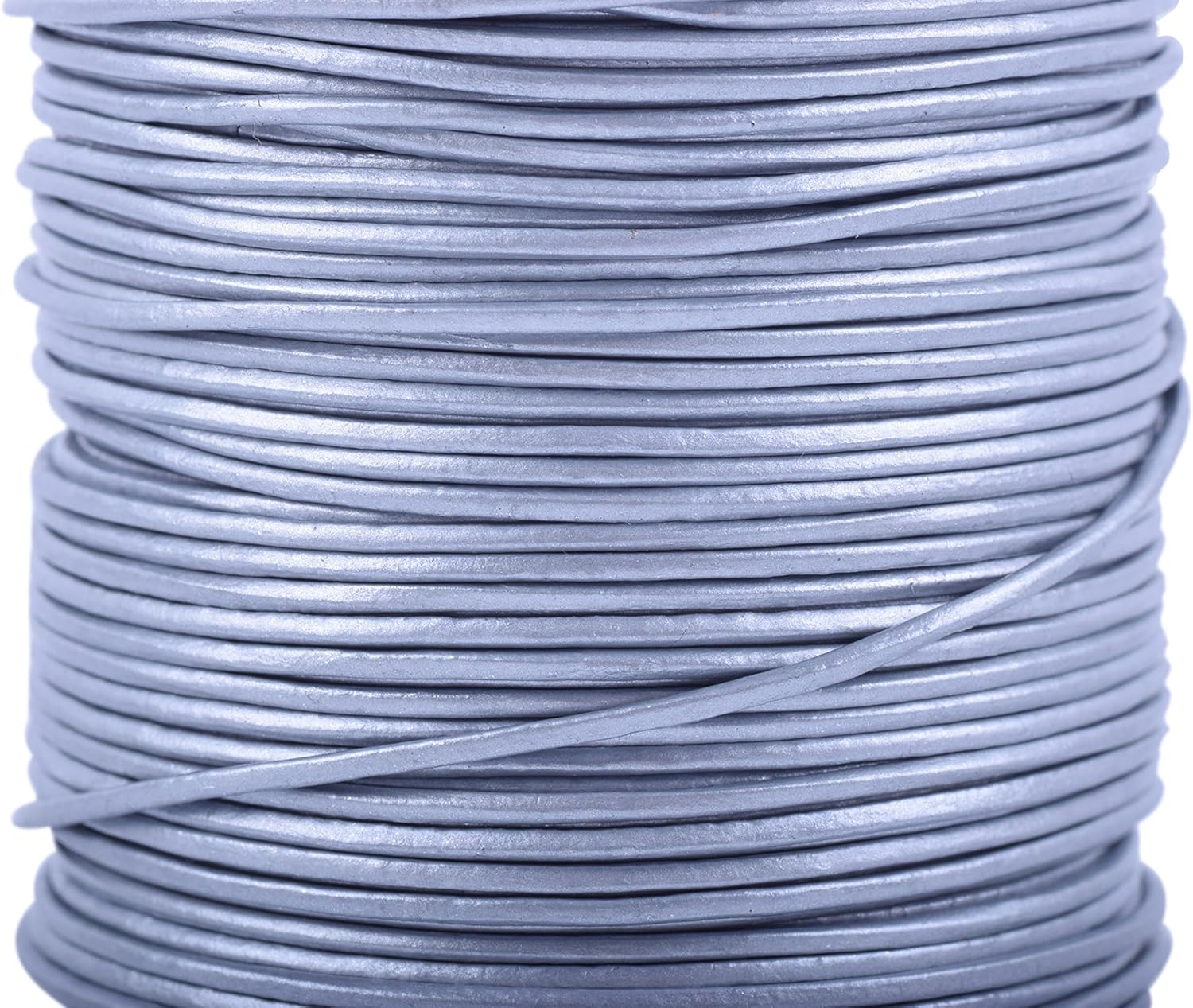 KONMAY 1 Roll 22.75 Meters 1.0mm Metallic Silver Grey Round Real