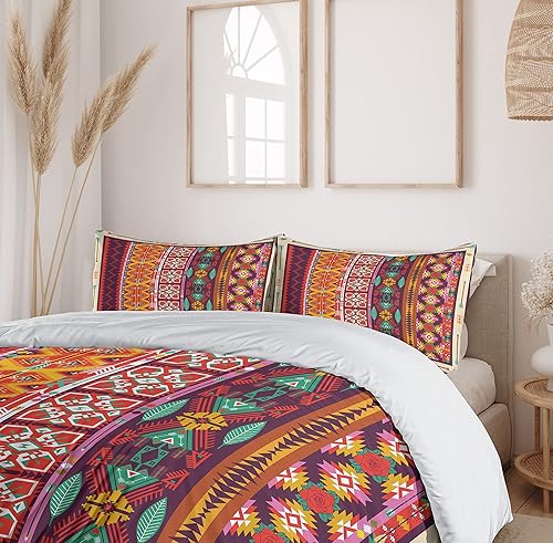 Miniatura 6 de Ambesonne - Funda de edredón multicolor disponible en 3 colores y tamaños diferentes