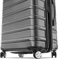 Vista 5 de Samsonite Omni 2 - Equipaje rígido extensible con ruedas giratorias, Carbón liso