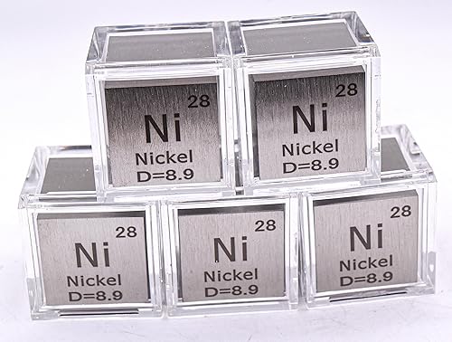 Miniatura 51 de Cubo de metal cobalto de 0.39 pulgadas (0.394 in) hasta un 99.9% puro elemento de tabla periódica de densidad grabada, colección de bloques