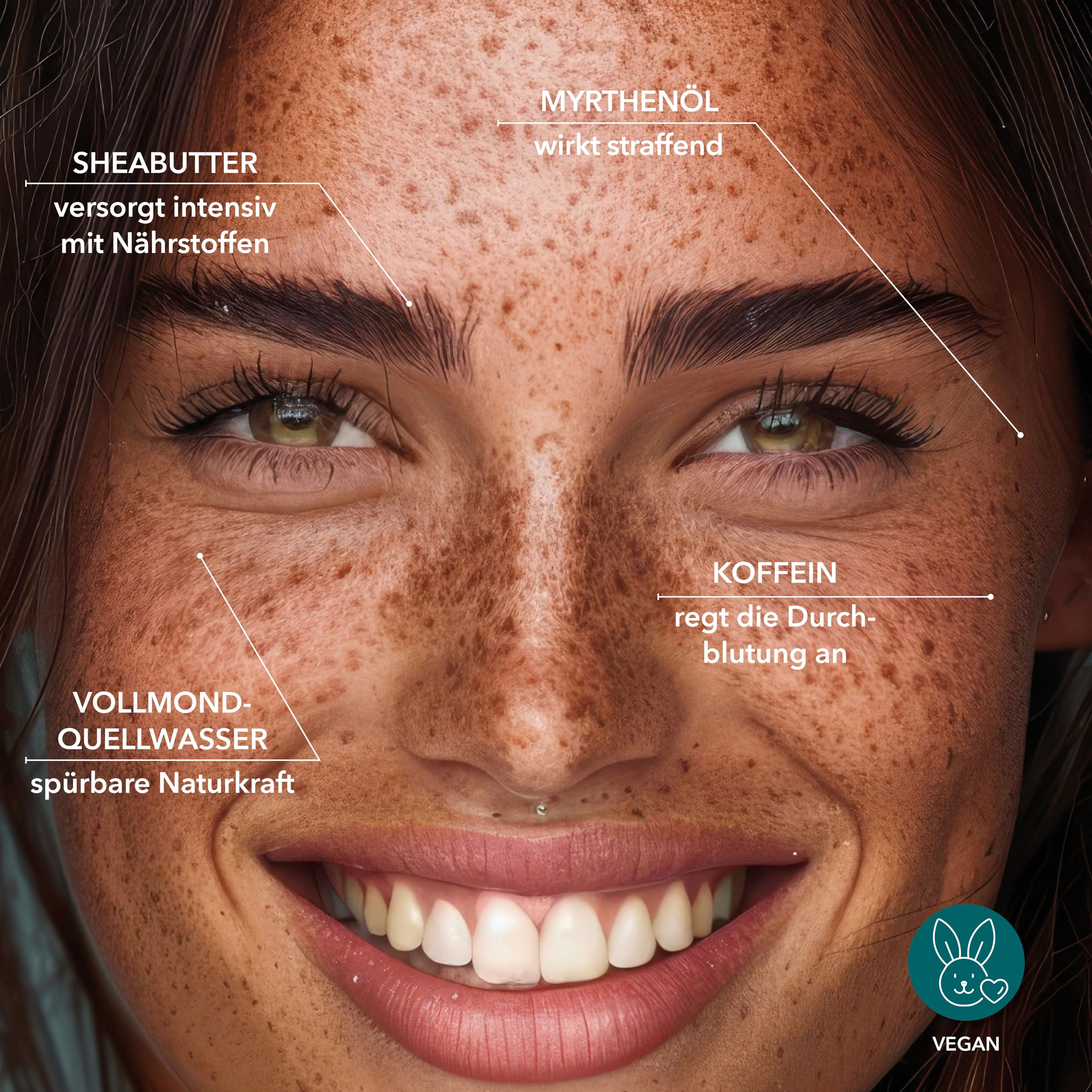 SK Naturkosmetik ERKENNTNIS Augencreme – Frischekick für wache, strahlende Augen | abschwellend & glättend mit Koffein, Myrthenöl & kolloidalem Silber | parfumfrei & allergikerfreundlich