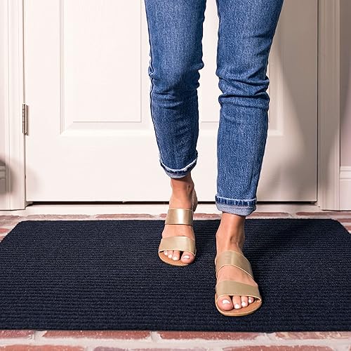 Miniatura 8 de Mohawk Home Tapete utilitario azul marino sólido (2 x 3 pies), perfecto para garaje, entrada, porche y cuarto de servicio