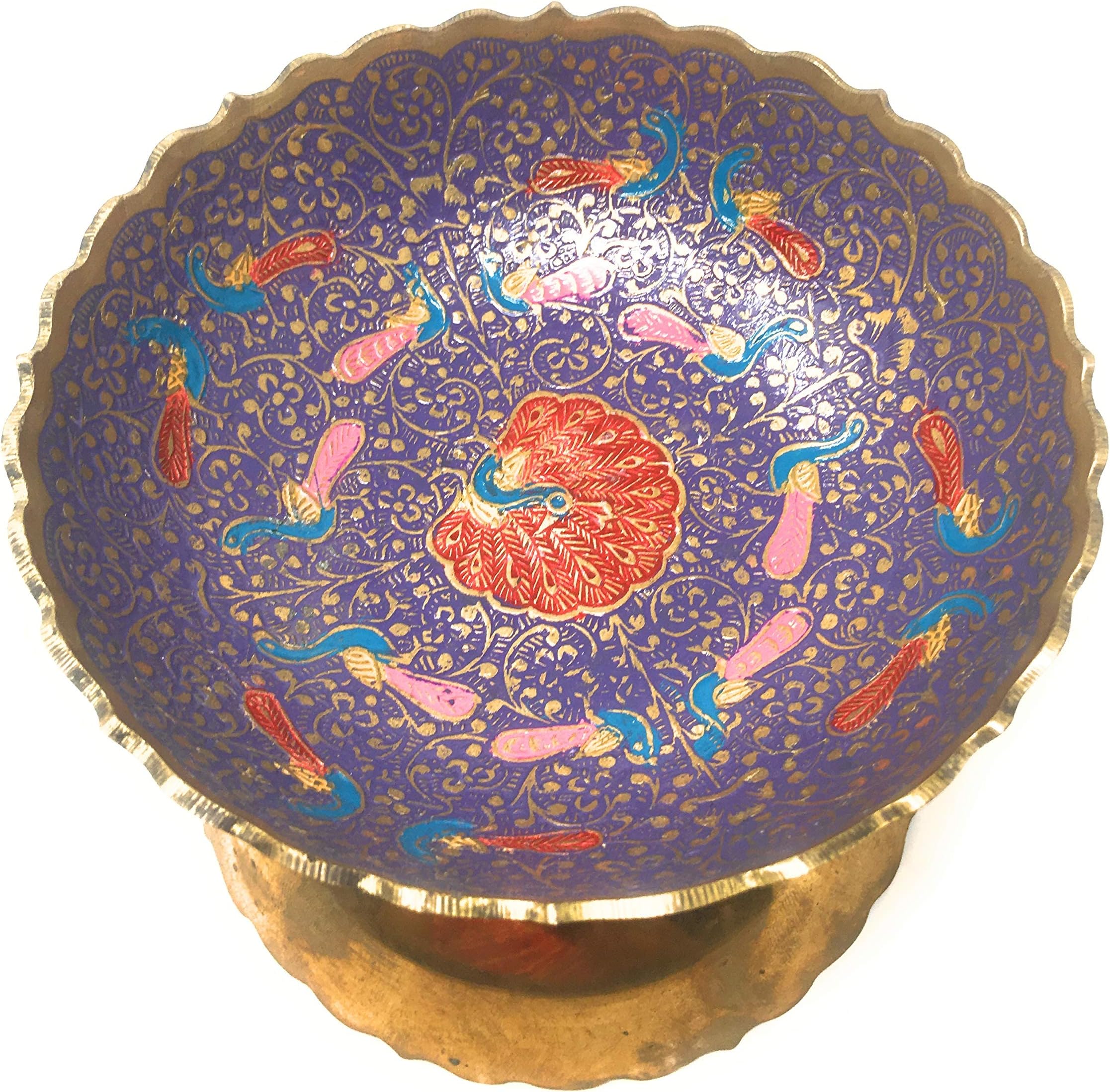 shakam Royal And Antique with Beautiful Embossed Colourful Meenakari Design Bowl/Diya