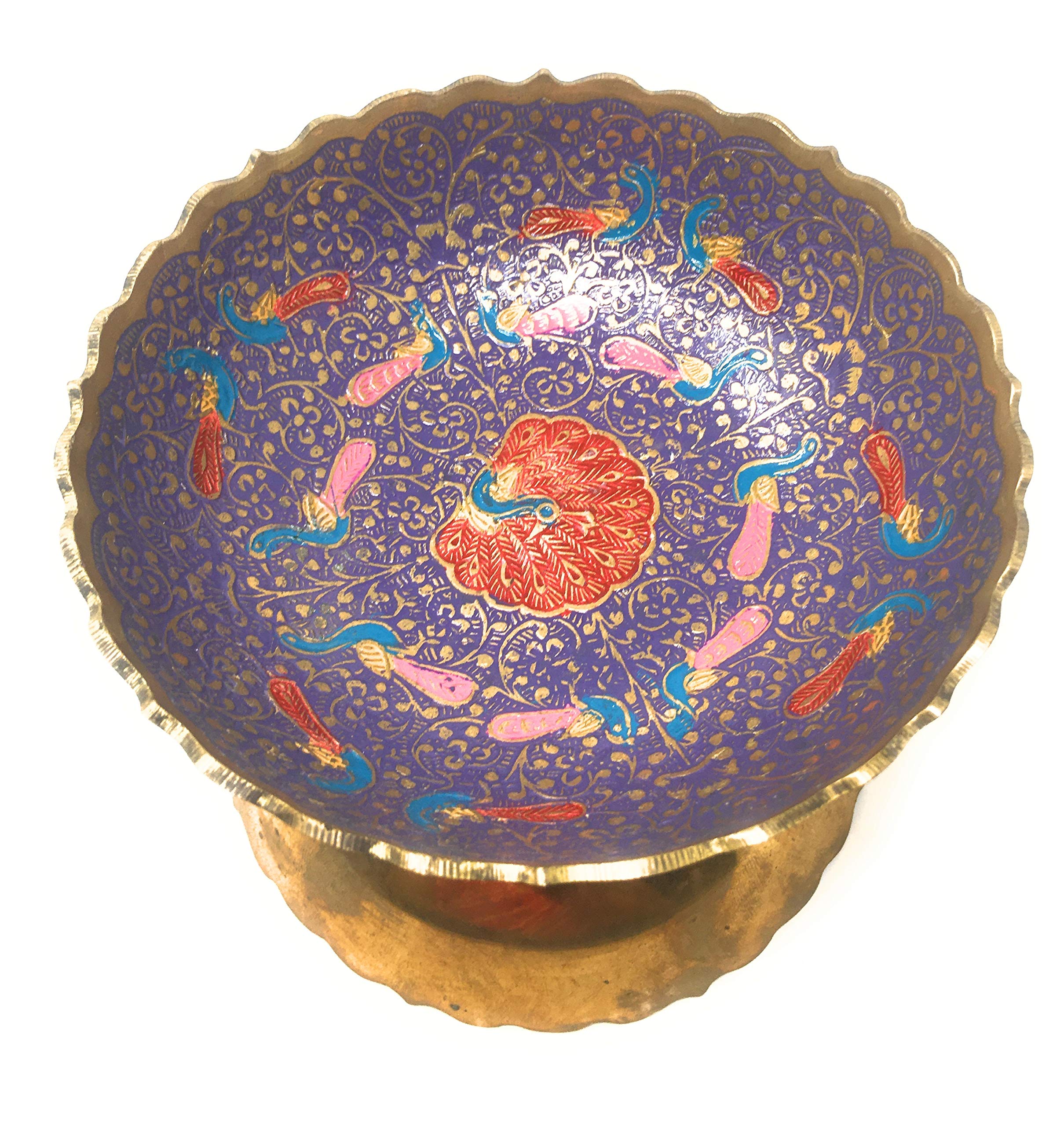 shakam Royal And Antique with Beautiful Embossed Colourful Meenakari Design Bowl/Diya