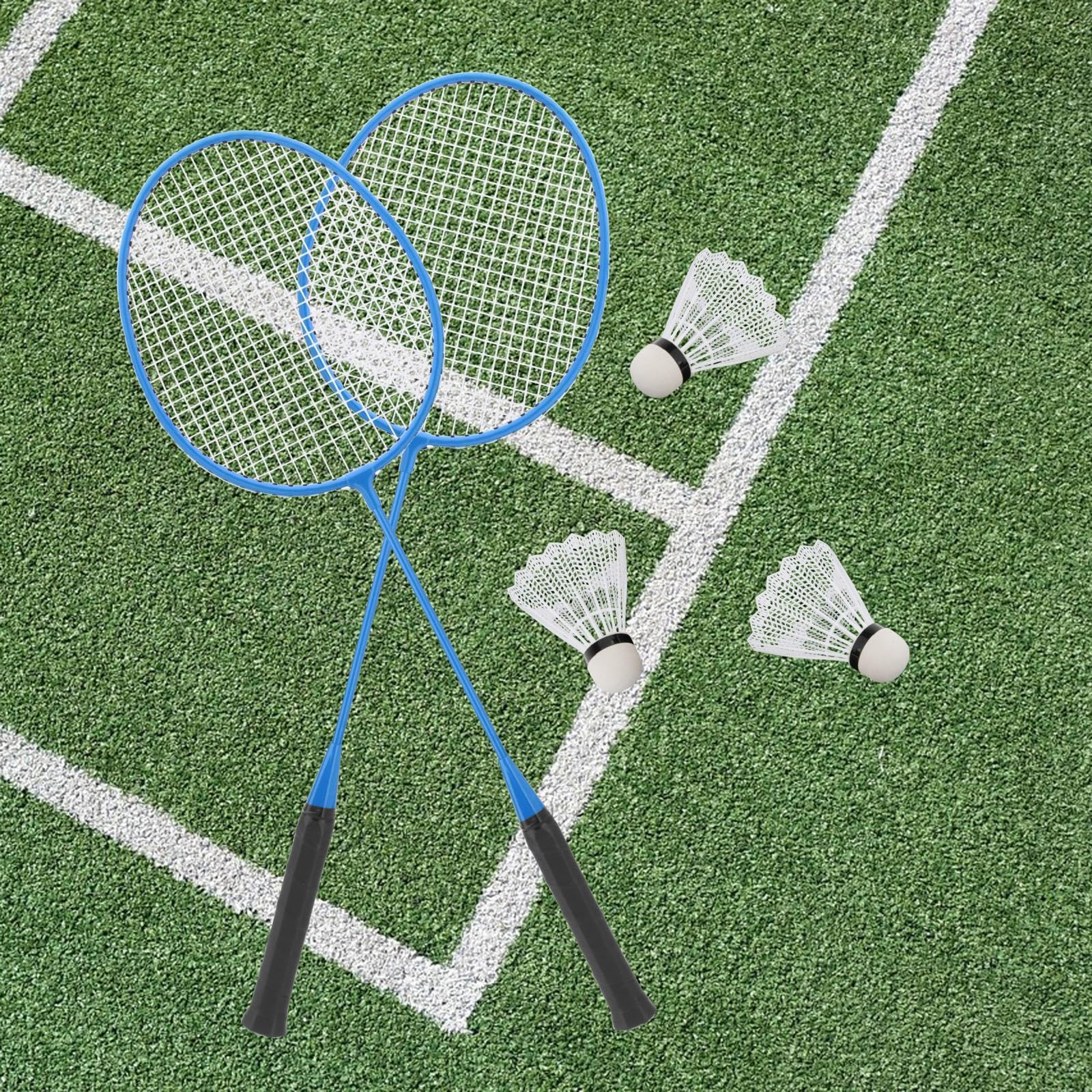 rongweiwang Juego de Raquetas de bádminton fáciles Transportar, Equipo Profesional para la diversión y el Juego en Familia, Agarre Raqueta bádminton, Pelotas Profesionales, Raquetas para — view 9