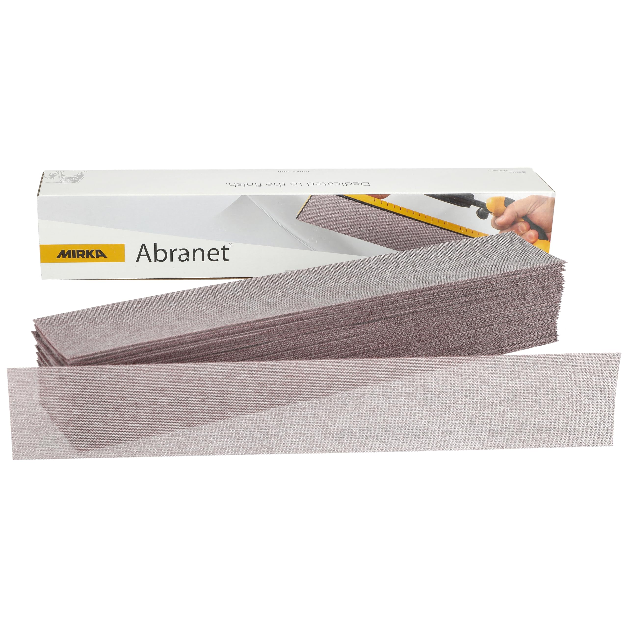 Mirka Abranet Abrasive Sheets 70x420 mm Grit P120 Hook & Loop 50 pcs