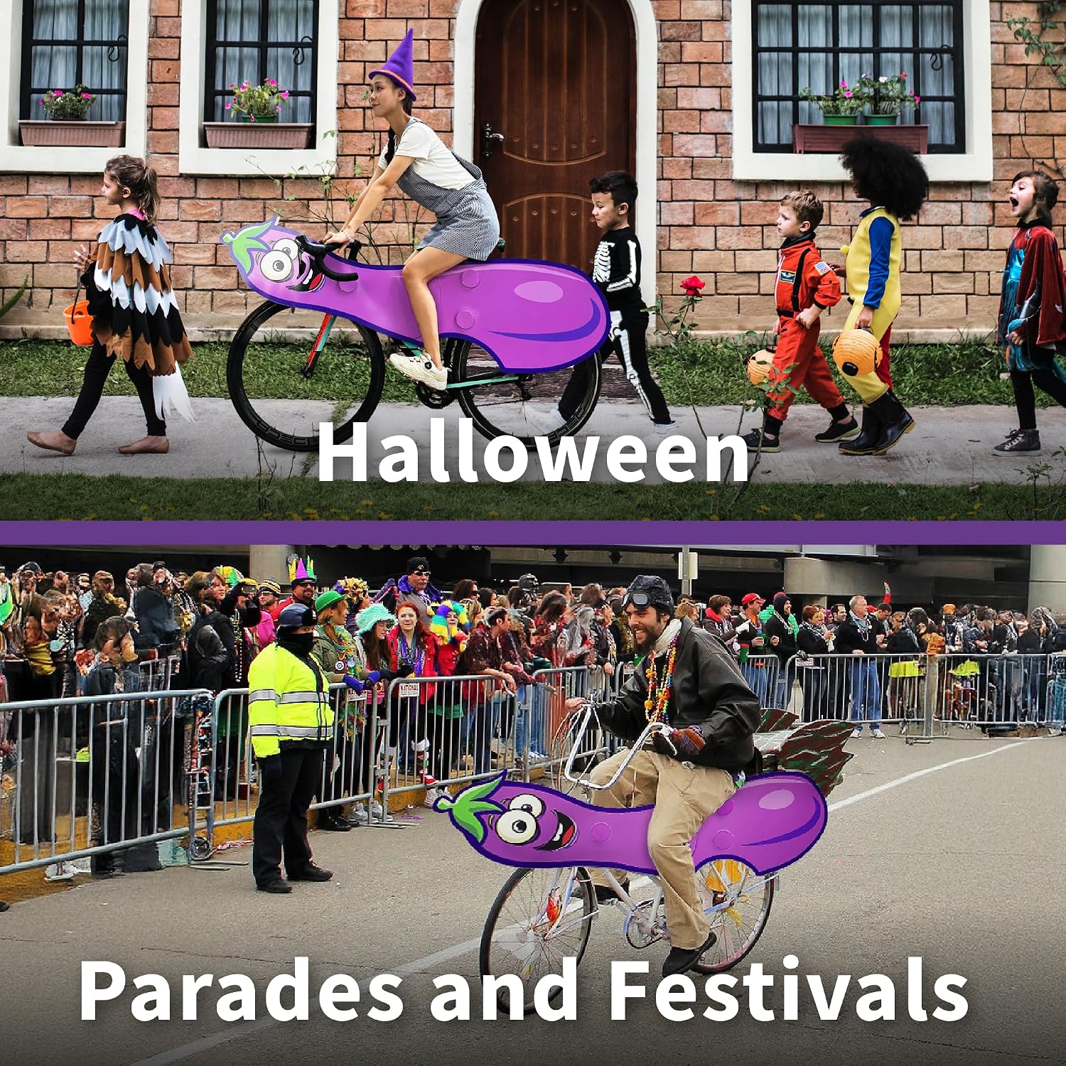 OWLHAUS Bicycle Costume for Adults - Easy Assembly, Waterproof Design | Festivals, Parades, Halloween, & Cosplay