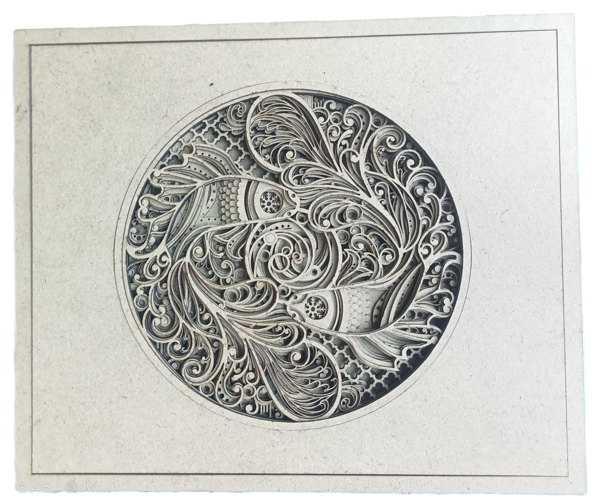 Layered MDF Art Panels for Painting and Display, Intricate Laser Cut Decorative Wooden Frames, Multi-Design Set-image-21